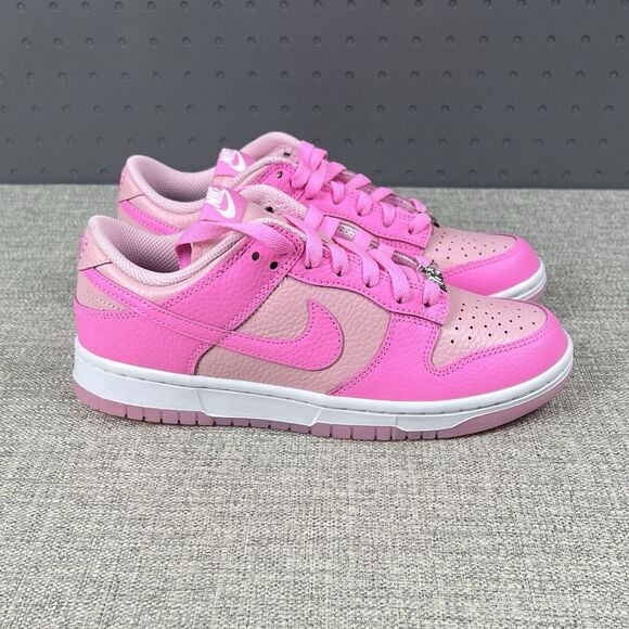 Mens 5.5 / Women 7 - Nike Dunk Low ID Pink White New Sneakers FJ2253-901 - Picture 3 of 10